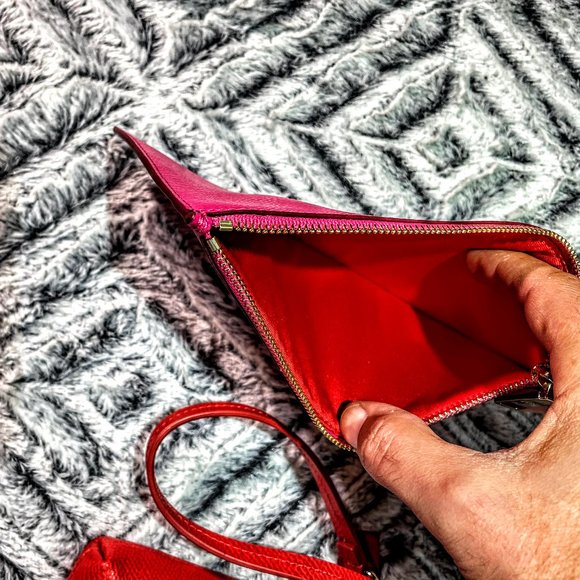 NWT - COACH POP-UP POUCH IN BI-COLOR CROSSGRAIN LEATHER (F53014) - Picture 6 of 6